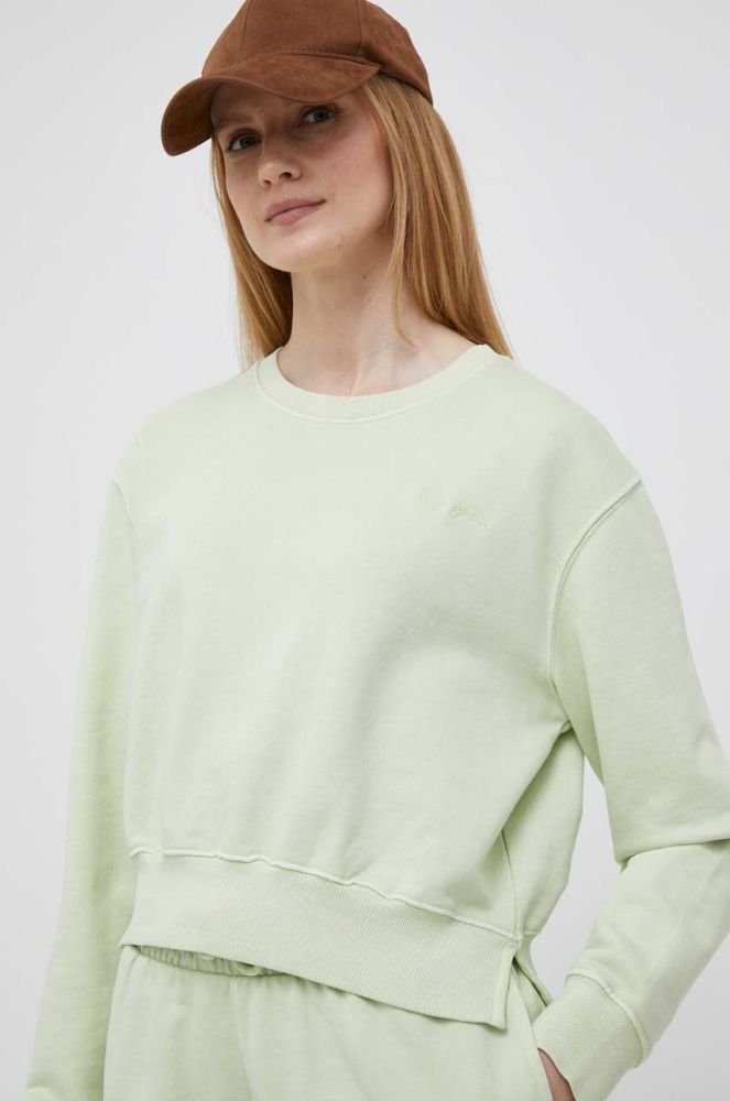 Бавовняна кофта Pepe Jeans ADRIANA жіноча колір зелений однотонна