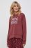 Бавовняна кофта Pepe Jeans жіноча колір бордовий з аплікацією