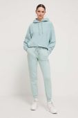 Кофта Roxy жіноча колір бірюзовий з капюшоном однотонна