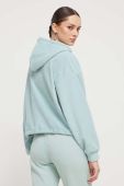 Кофта Roxy жіноча колір бірюзовий з капюшоном однотонна