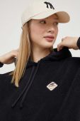 Кофта Roxy жіноча колір чорний з капюшоном з аплікацією
