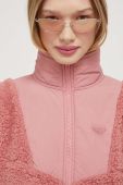 Кофта Roxy жіноча колір рожевий однотонна