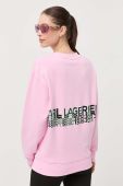 Кофта Karl Lagerfeld жіноча колір рожевий з принтом (3348421)