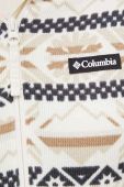 Кофта Columbia жіноча колір бежевий з капюшоном візерунок