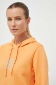 Кофта Columbia жіноча колір помаранчевий з капюшоном з принтом