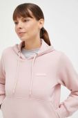 Кофта Columbia жіноча колір рожевий з капюшоном однотонна