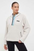 Спортивна кофта Columbia Helvetia Iconic Sister колір бежевий з капюшоном з аплікацією