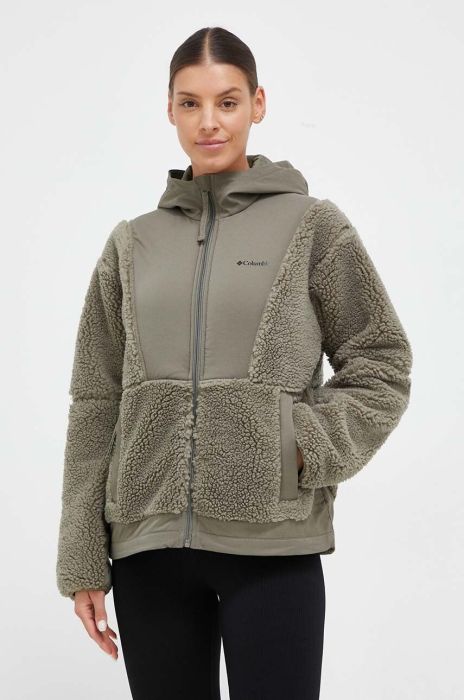 Куртка Columbia жіноча колір зелений перехідна (3503598)