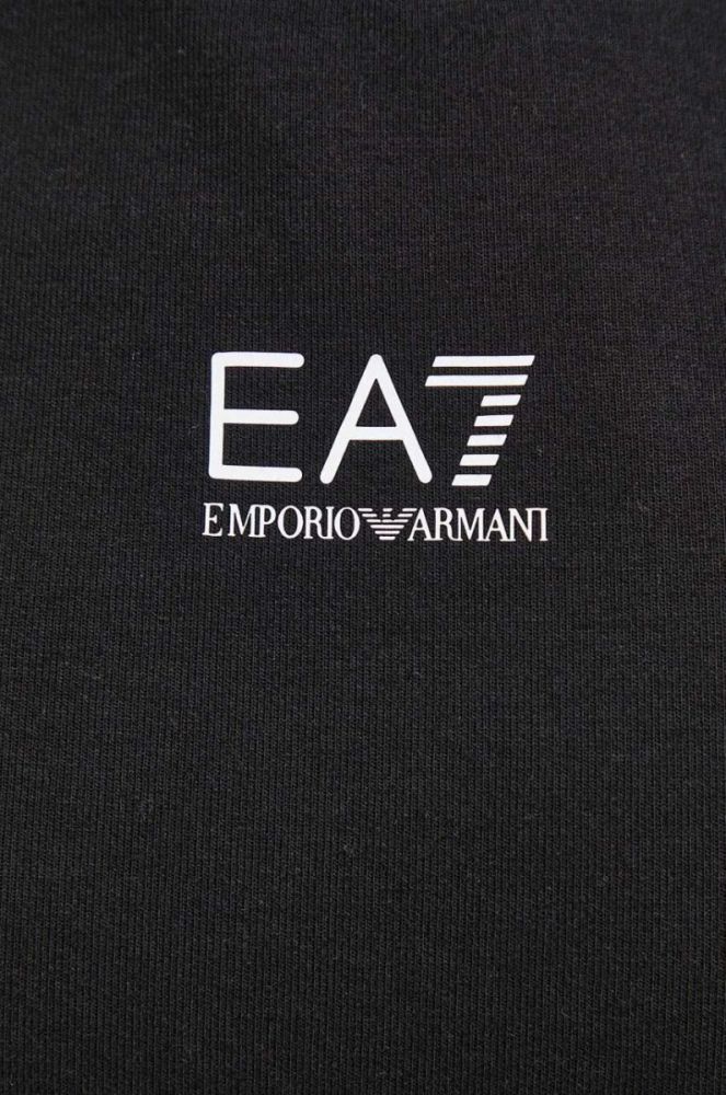 Кофта EA7 Emporio Armani жіноча колір чорний однотонна (3609127) фото 5