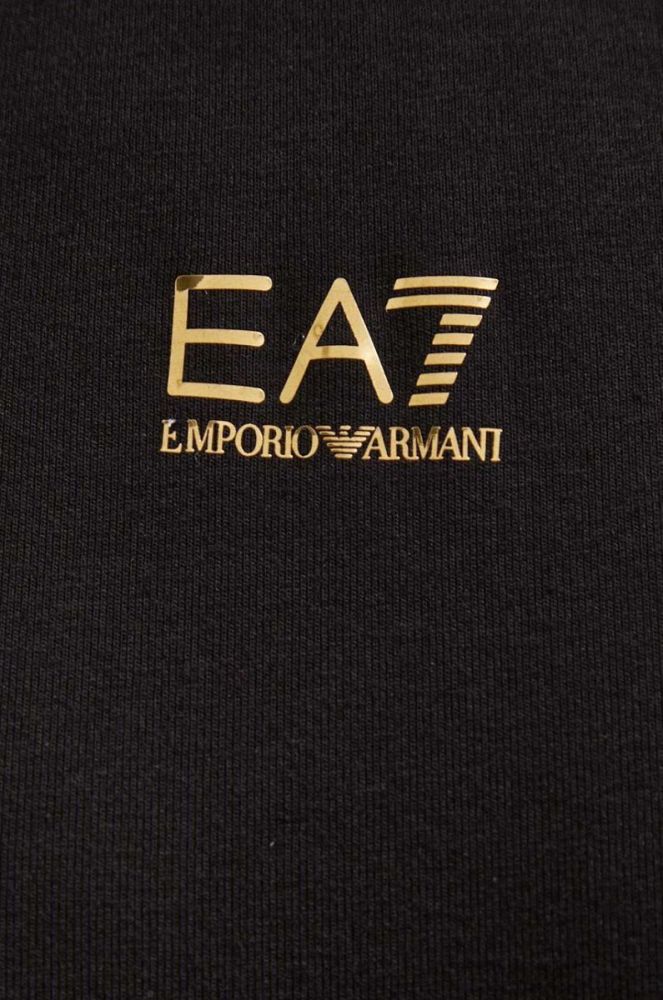Кофта EA7 Emporio Armani жіноча колір чорний однотонна (3609122) фото 5