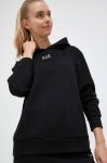 Кофта EA7 Emporio Armani жіноча колір чорний з капюшоном з принтом (3332615)