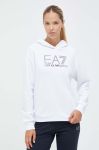 Кофта EA7 Emporio Armani жіноча колір білий з капюшоном з принтом (3380932) Кофта EA7 Emporio Armani жіноча колір білий з капюшоном з принтом (3380932)