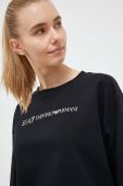 Кофта EA7 Emporio Armani жіноча колір чорний з принтом (3332619)