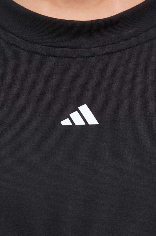 Тренувальна кофта adidas Performance Power колір чорний однотонна фото 6