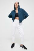 Кофта adidas Z.N.E жіноча з капюшоном однотонна колір блакитний