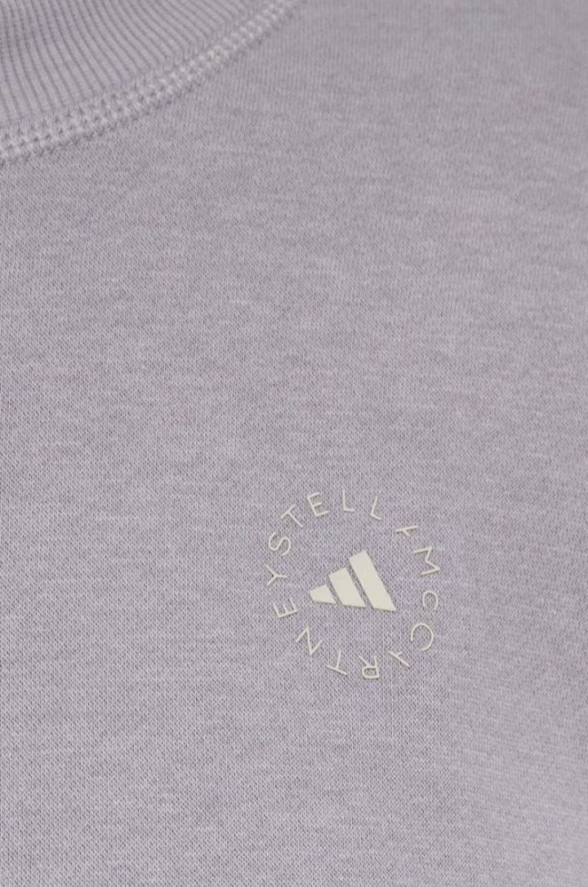 Кофта adidas by Stella McCartney колір сірий однотонна фото 7