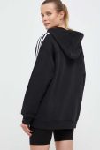 Кофта adidas Originals жіноча колір чорний з капюшоном з аплікацією (3351494)