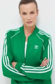 Кофта adidas Originals жіноча колір зелений з аплікацією (3359770)