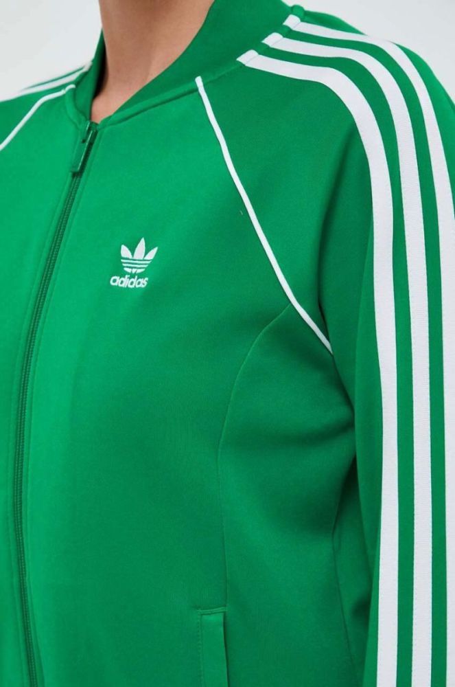 Кофта adidas Originals жіноча колір зелений з аплікацією (3359770) фото 5