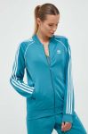 Кофта adidas Originals жіноча колір бірюзовий з аплікацією (3492263)