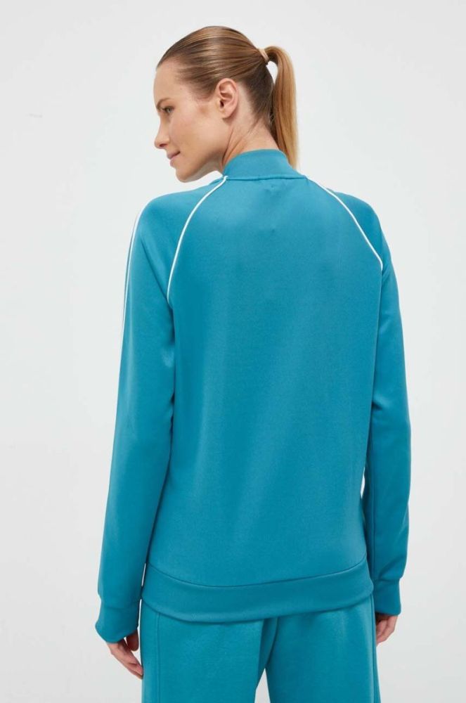 Кофта adidas Originals жіноча колір бірюзовий з аплікацією (3492263) фото 3