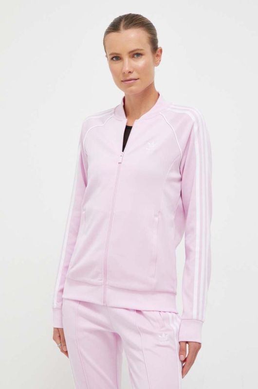 Кофта adidas Originals жіноча колір рожевий з аплікацією