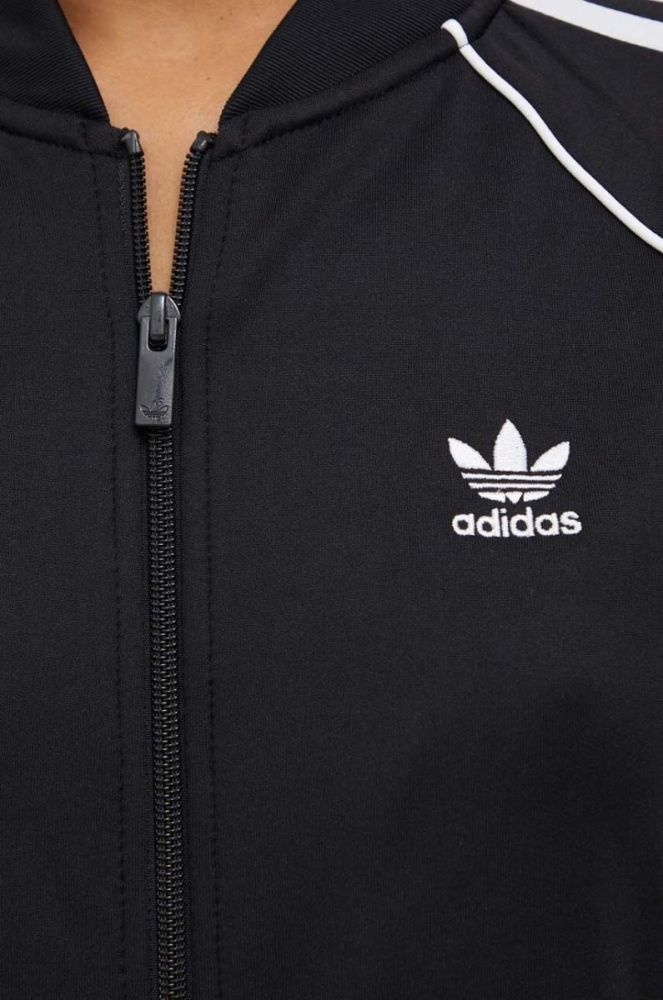 Кофта adidas Originals жіноча колір чорний з аплікацією (3372468) фото 5