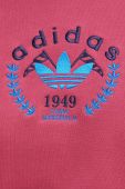 Бавовняна кофта adidas Originals жіноча колір рожевий з аплікацією (3545746)