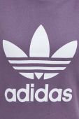 Бавовняна кофта adidas Originals жіноча колір фіолетовий з принтом