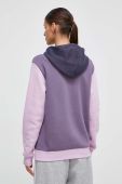 Кофта adidas жіноча колір фіолетовий з капюшоном візерунок (3605279)