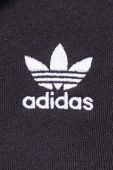 Кофта adidas Originals жіноча колір чорний з капюшоном з аплікацією (3613374)
