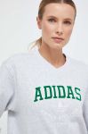 Бавовняна кофта adidas Originals жіноча колір сірий меланж (3359789)