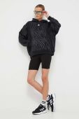 Кофта adidas Originals жіноча колір чорний з капюшоном візерунок