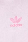 Бавовняна кофта adidas Originals жіноча колір фіолетовий з капюшоном однотонна (3359803)