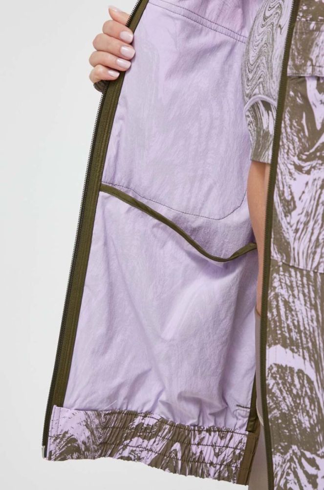 Куртка adidas by Stella McCartney жіноча колір фіолетовий перехідна oversize фото 6