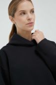 Кофта adidas Originals Premium Essentials Short Hoodie жіноча колір чорний з капюшоном однотонна IC5247-BLACK