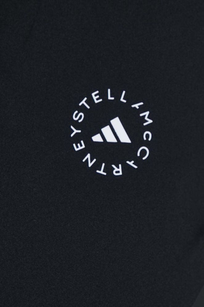 Кофта для бігу adidas by Stella McCartney TruePace колір чорний з капюшоном з принтом фото 5
