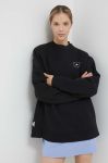 Кофта adidas by Stella McCartney колір чорний однотонна Кофта adidas by Stella McCartney колір чорний однотонна
