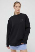 Кофта adidas by Stella McCartney колір чорний однотонна
