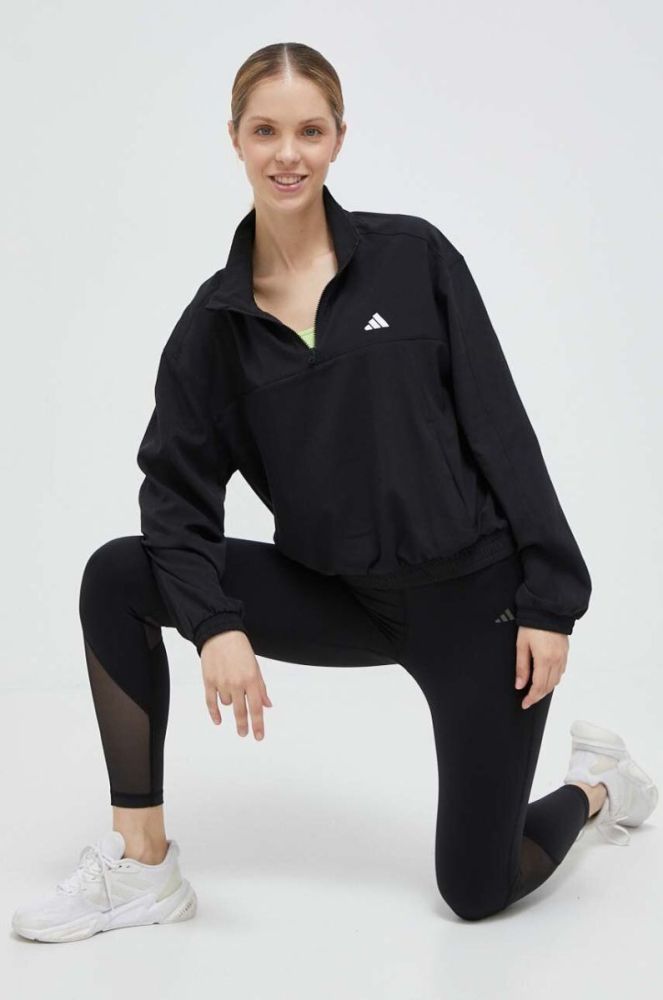 Тренувальна кофта adidas Performance Training Essentials колір чорний однотонна фото 2