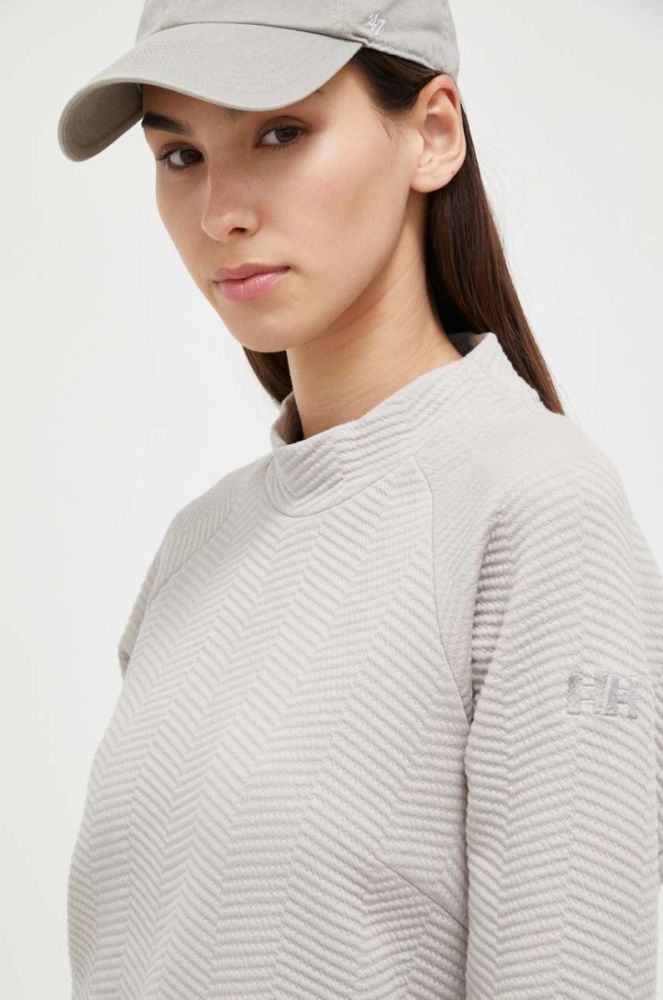 Кофта Helly Hansen жіноча колір сірий однотонна фото 4