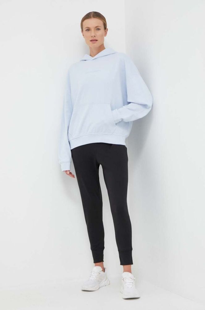 Кофта Helly Hansen жіноча з капюшоном однотонна колір блакитний фото 2