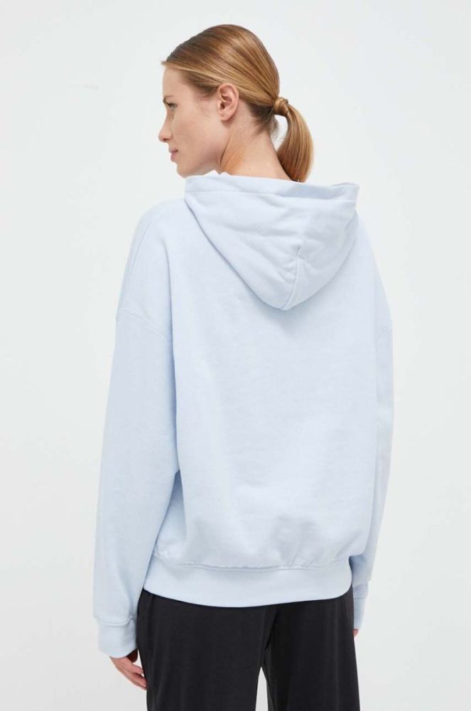 Кофта Helly Hansen жіноча з капюшоном однотонна колір блакитний фото 3