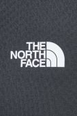 Спортивна кофта The North Face колір чорний з капюшоном меланж