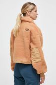 Кофта The North Face жіноча колір коричневий з аплікацією