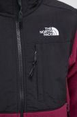 Спортивна кофта The North Face Denali колір фіолетовий з аплікацією