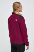 Спортивна кофта The North Face Alpine Polartec 200 колір фіолетовий однотонна