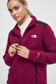 Спортивна кофта The North Face Alpine Polartec 200 колір фіолетовий однотонна