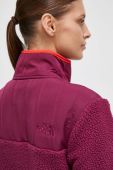 Спортивна кофта The North Face колір фіолетовий однотонна