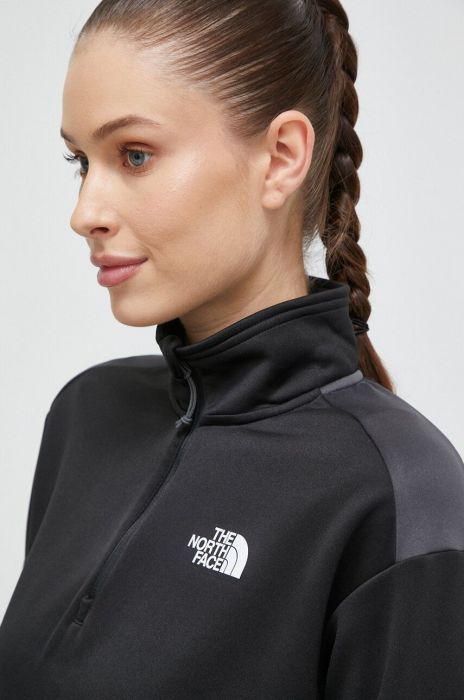 Спортивна кофта The North Face колір чорний однотонна (3582022)